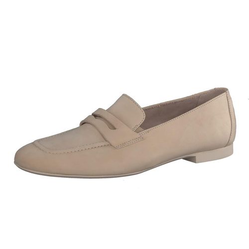Paul Green Slipper - Beige Nubukleder Größe: 41 Normal