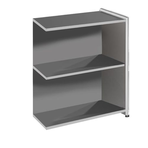 Kerkmann Büroschrank Anbauregal Artline 2 OH 78x38x78 cm Chrom Anthrazit