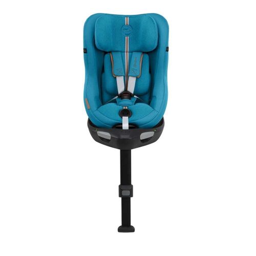 CYBEX Gold Kinder-Autositz Sirona Gi i-Size Plus inkl. Base, Ab ca. 3 Monaten bis 4 Jahre (Ab Geburt mit Neugeboreneneinlage), Max. 20 kg, 61 - 105 cm (Ab 40 cm mit Neugeboreneneinlage), Beach Blue