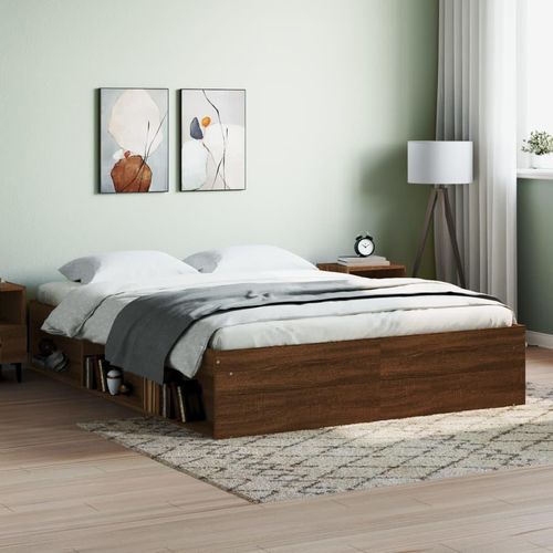 Bettgestell Braun Eichen-Optik 140x200 cm 3203865
