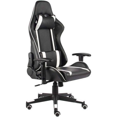 Gaming-Stuhl Drehbar Weiß PVC