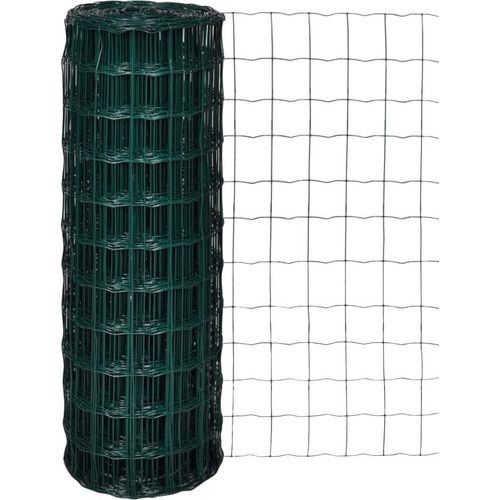 Eurozaun Stahl 25 x 1,7 m Grün Luxusmode Möbel HOMMIE,vom Herstelle(268050