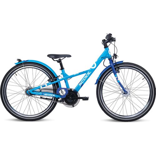 S'COOL XXlite 24 Zoll 7-Gang Nexus Blue/Deep Blue | Kinderfahrrad | Jugendfahrrad | 24 Zoll | leichtes Fahrrad | 7 Gang