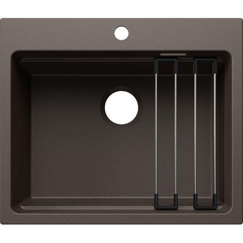 BLANCO ETAGON 6 für Farbige Komponenten Einbauspüle SILGRANIT cafe ab 60 cm ohne Ablauffernbedienung, mit Zubehör