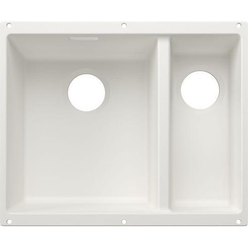 BLANCO SUBLINE 340/160-U für Farbige Komponenten Einbauspüle SILGRANIT weiß ab 60 cm ohne Ablauffernbedienung