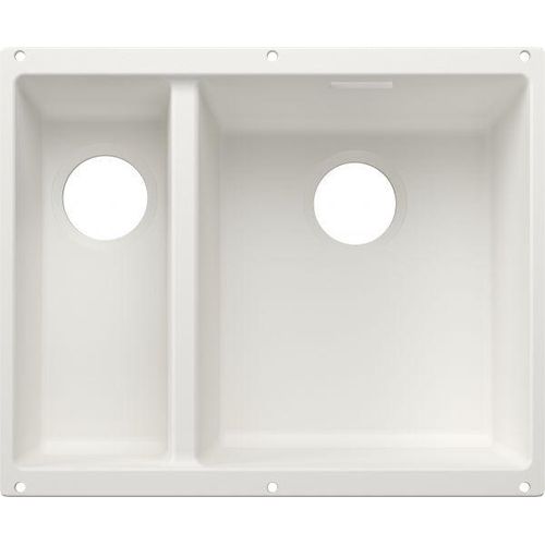 BLANCO SUBLINE 340/160-U für Farbige Komponenten Einbauspüle SILGRANIT weiß ab 60 cm ohne Ablauffernbedienung