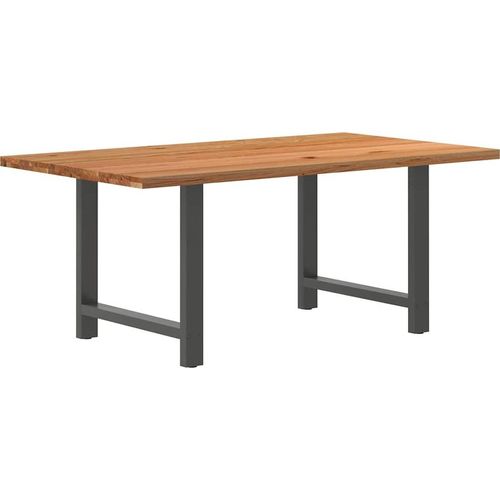 Esstisch Hellbraun 180x100x74 cm Massivholz Eiche Rechteckig