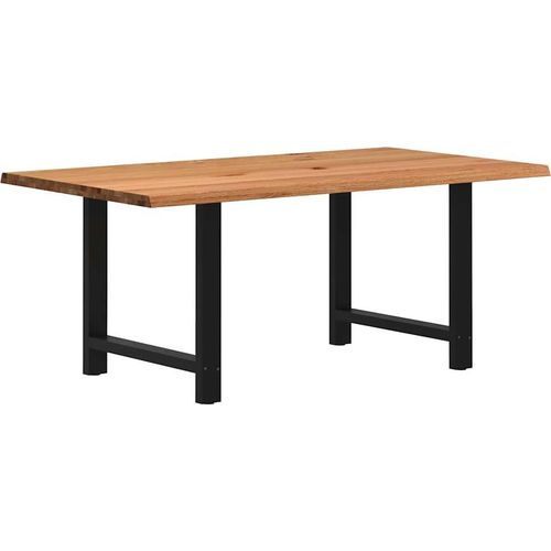 Esstisch Hellbraun 180x100x74 cm Massivholz Eiche Rechteckig