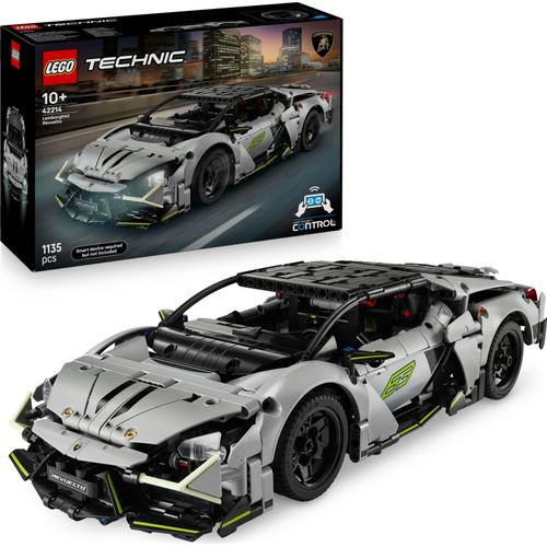 LEGO Technic Lamborghini Revuelto Supersportwagen Spielzeug – ferngesteuertes Automodell mit Lichtfunktionen, Lenkung und wiederaufladbarem Akku-Hub – Geschenk für Jungen ab 10 Jahren – 42214