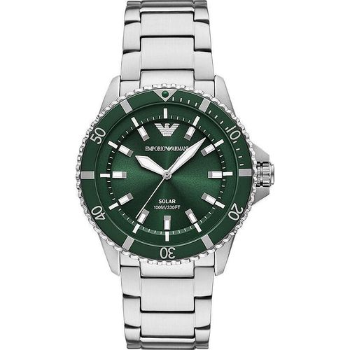 Multifunktions Armani Exchange Silber Kollektion World Explorer - mann
