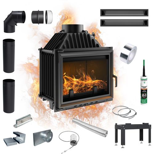 Kamineinsatz Gusseisen KRATKI MAJA 8 kW Ø 200