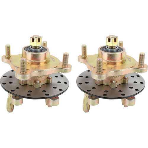 1 Paar Lenkung Strebe Knöchel Spindeln mit Radnaben Bremsscheibe für Golfwagen Go Kart Quad Bike ATV Utv