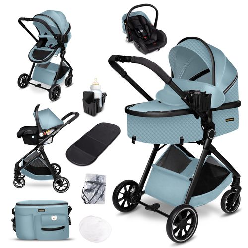 GagaDumi SoHo 3in1 Kinderwagen – i-Size Autositz, 6,8 kg, inkl. Zubehör – Leicht & kompakt für Stadt & Land