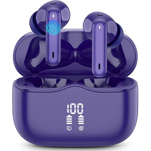 Bluetooth 5.3 In Ear Kopfhörer mit 4 ENC Noise Cancelling Mic,Neue Kabellose Kopfhörer 48H Tiefer Bass,IP7 Wasserdicht Ohrhörer LED Anzeige USB-C