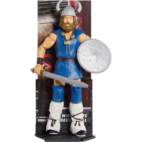 Mattel DXJ35 Elite Collection WWE - Berzerker Actionfigur mit Schild und Schwert