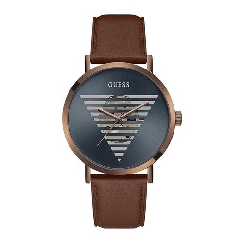 Guess Herren Armbanduhr Idol 44 mm Armband Leder GW0503G4
