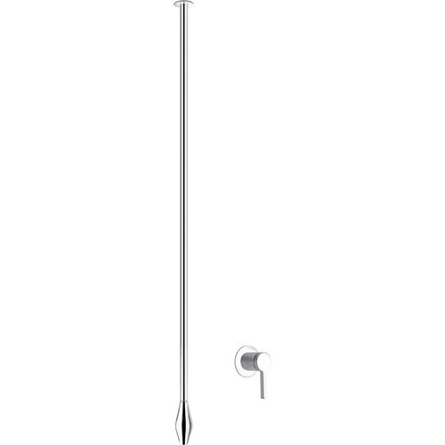 Waschtisch Deckenarmatur DROP 135 - mit Eingriffmischer - Länge 135 cm - Farbe Chrom & Schwarz matt wählbar, Farbe:Chrom
