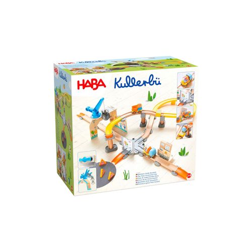 HABA Unisex Kugelbahn Kullerbü – Spielbahn Große Baustelle 1er Pack