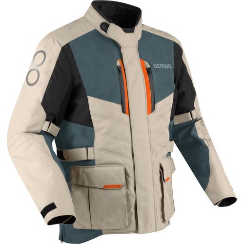 Bering Siberia wasserdichte Motorrad Textiljacke, beige, XL