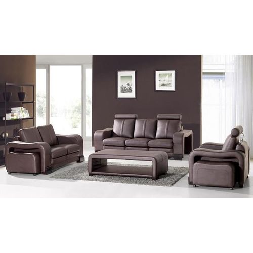 Ledersofa Couch Wohnlandschaft Ecksofa Eck Sessel Design Modern Sofa Garnitur