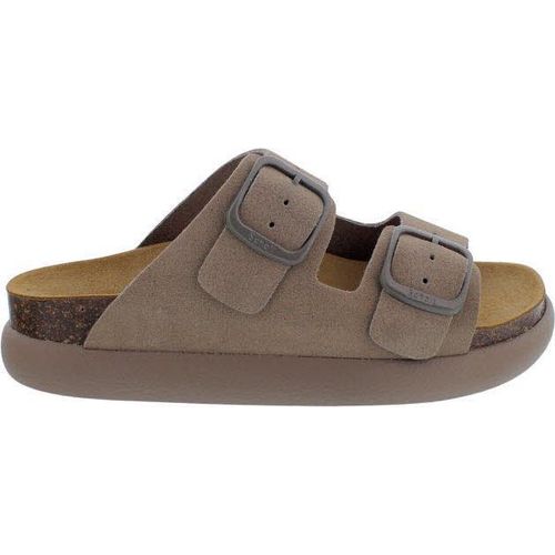 Scholl Noelle Chunky Pantolette Dark Beige Suede - Veloursleder 40