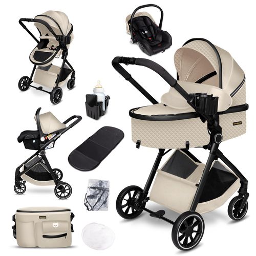 GagaDumi SoHo 3in1 Kinderwagen – i-Size Autositz, 6,8 kg, inkl. Zubehör – Leicht & kompakt für Stadt & Land