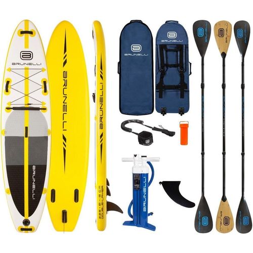 BRUNELLI 10.8 Premium SUP Board Stand Up Paddle ISUP Carbon-Kajakpaddel 325cm - Groesse: Board+Carbon Pro+Leash