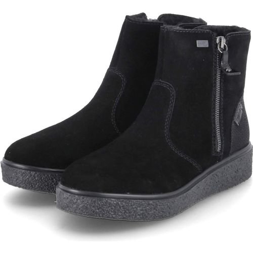 Rieker Damen Winterstiefeletten Schwarz Rauleder wasserfest Größe: 43
