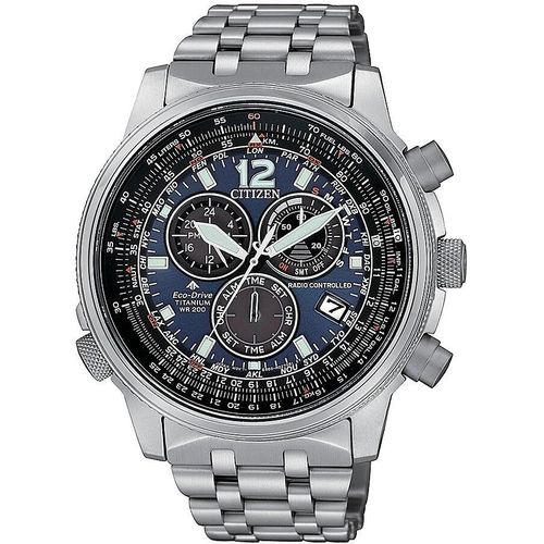 Chronograph Citizen Versilbert/Stahl Kollektion Pilot - mann