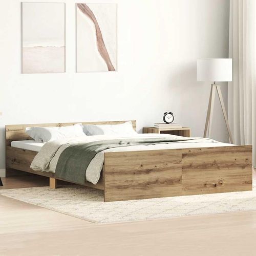 Bettgestell ohne Matratze Artisan-Eiche 140x200cm Holzwerkstoff