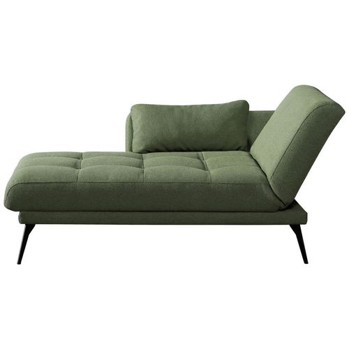 Novel Récamiere Amira , Dunkelgrün , Textil , Uni , 200x85x106 cm , Fußauswahl, Stoffauswahl, Liegefunktion, seitenverkehrt erhältlich , Wohnzimmer,
