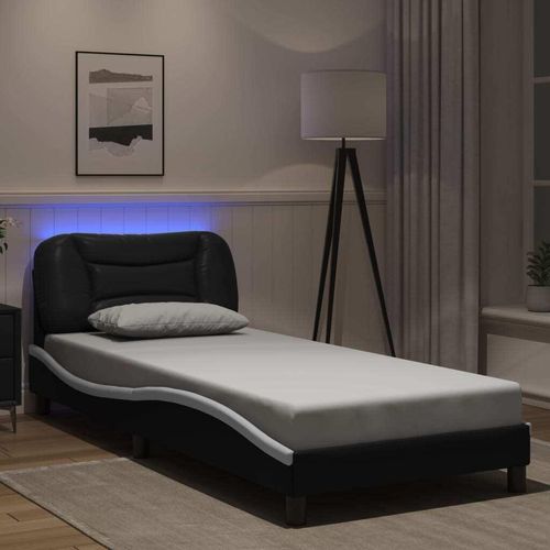 Bettgestell mit LED ohne Matratze 