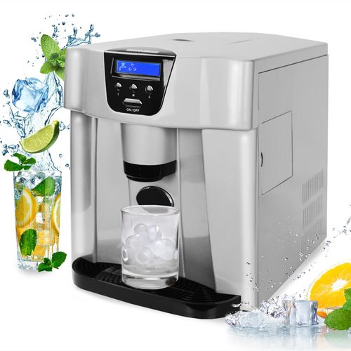 Syntrox Germany Eiswürfelmaschine mit direkter Glasbefüllung – 3 Größen, 9 Würfel pro Durchgang, 1 kg Behälter, 15 kg/Tag, Hygienisch, 2 L Wassertank