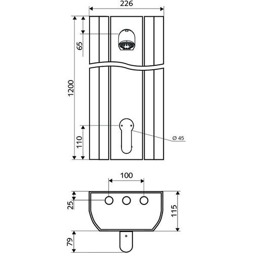 Schell 008280899 Duschpaneel LINUS DP-EH-M