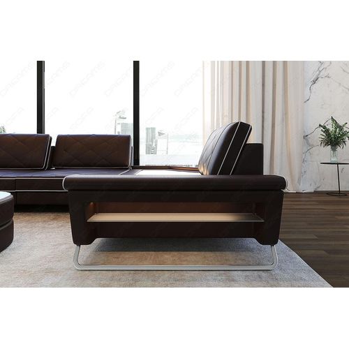 Leder Wohnlandschaft Ferrara Premium Kunstleder