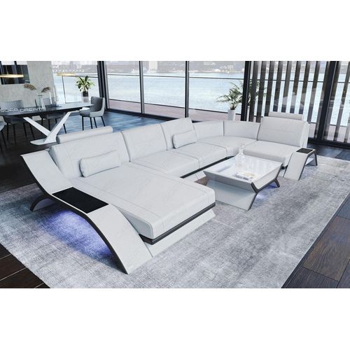 Leder Wohnlandschaft Calabria Premium Kunstleder