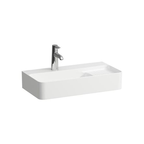 Laufen Val Wastafel 60x31x15,5 cm m/overloop 1 kraangat rechts Mat Wit