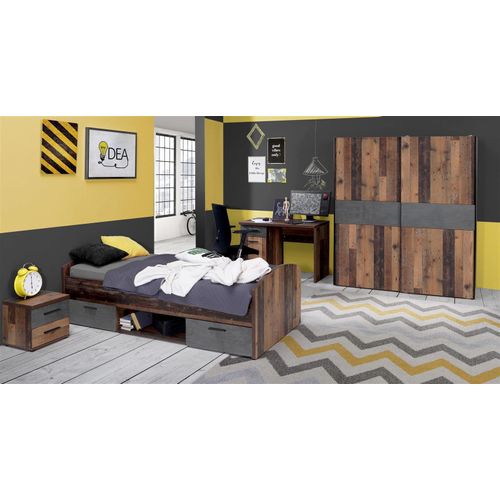 Jugendzimmer Kinderzimmer Komplett Set Schlafzimmer (4-teilig) 