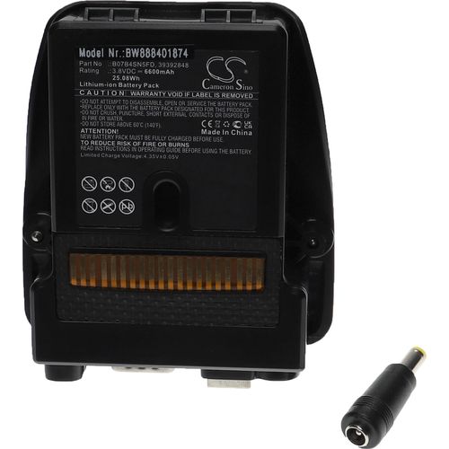vhbw Akku Ersatz für Trimble B07B4SN5FD, 39392848 für Messgerät (6600 mAh, 3,8 V, Li-Ion)