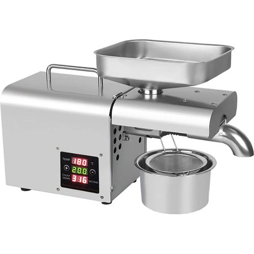 Automatische Ölpressmaschine 610W Ölextraktor Digitale Temperaturregelung Nüsse Samen Ölpresse Maschine Öl Expeller Machine