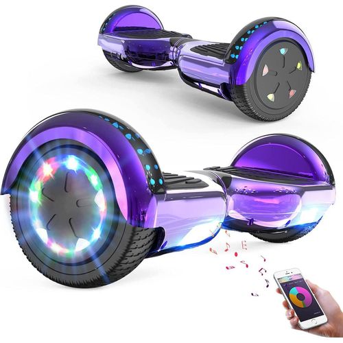 Hoverboards,Hoverboards Kinder,6,5 Zoll Self Balance Scooter,E-Scooter mit schönen LED-Lichtern,Bluetooth-Lautsprecher,Geschenk für Kinder