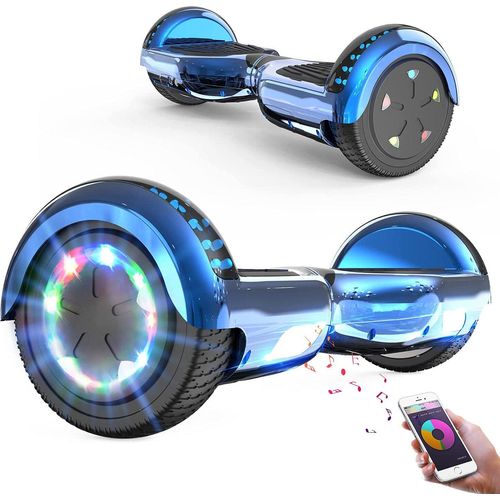 Hoverboards,Hoverboards Kinder,6,5 Zoll Self Balance Scooter,E-Scooter mit schönen LED-Lichtern,Bluetooth-Lautsprecher,Geschenk für Kinder