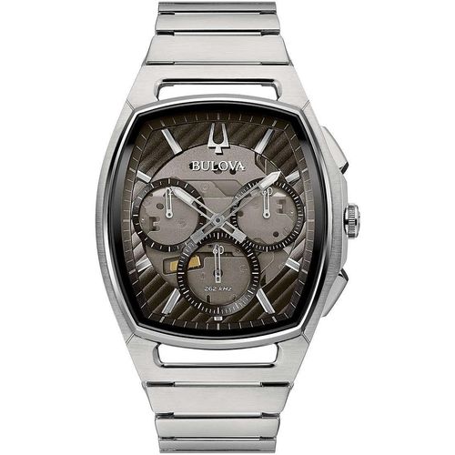 Chronograph Trendy Bulova Versilbert/Stahl Kollektion Curv - mann