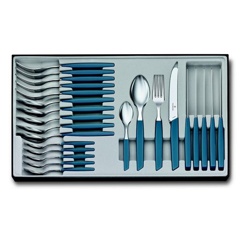 Victorinox Swiss Modern Besteck-Set 24 Stück(e) Blau (V-6.90 96.11W2.24)