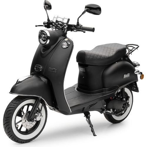 Elektroroller MiniMe Schwarz 45 kmh E-Scooter Retro Lithiumakku