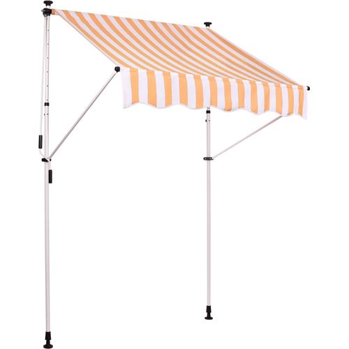 TPFGarden Klemmmarkise Wendy 350x120 cm weiß/gelb