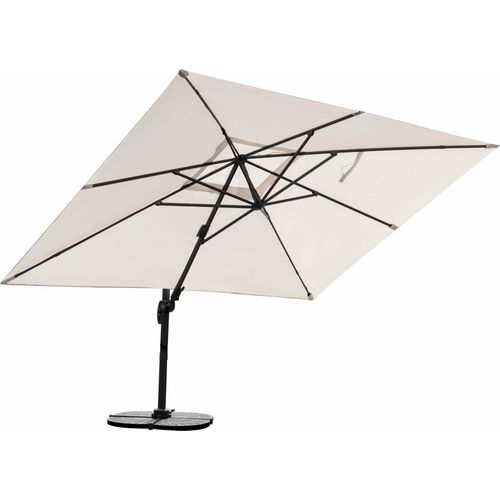 Sonnenschirm 3m x 4m, Aluminium; UV-Schutz; inkl. Regencover
