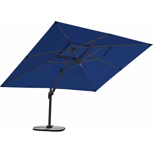 Sonnenschirm 3m x 4m, Aluminium; UV-Schutz; inkl. Regencover