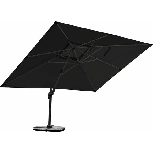 Sonnenschirm 3m x 4m, Aluminium; UV-Schutz; inkl. Regencover