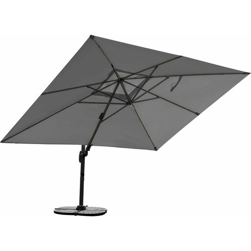 Sonnenschirm 3m x 4m, Aluminium; UV-Schutz; inkl. Regencover